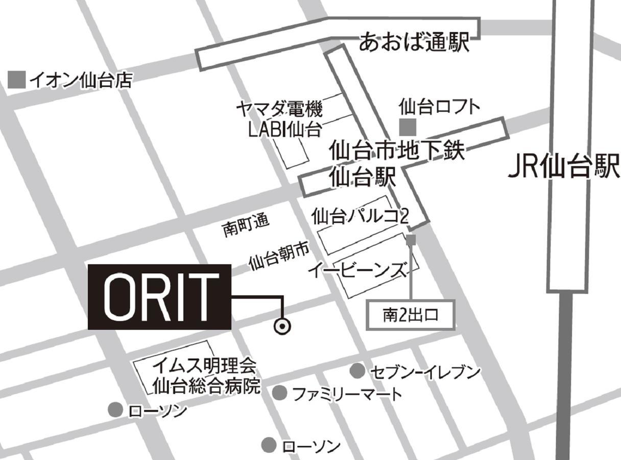 Orit Hostel & Cafe+Bar Lounge Sendai Exteriör bild